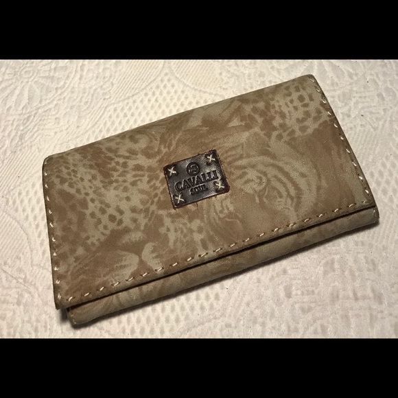 Cavalli Soul Handbags - CAVALLI SOUL animal print suede wallet